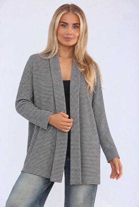 Zebra Long Sleeve Balloon Cardigan