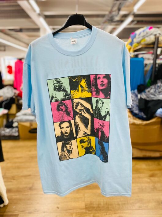 Blue Taylor Swift Print T-Shirt Fan Concert Eras