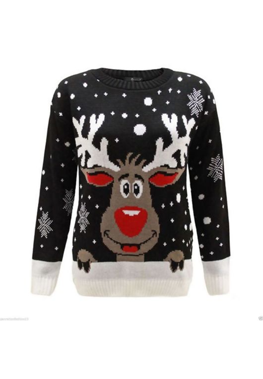 Black Kids X Reindeer Christmas Jumper