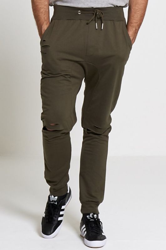 khaki jogging bottoms