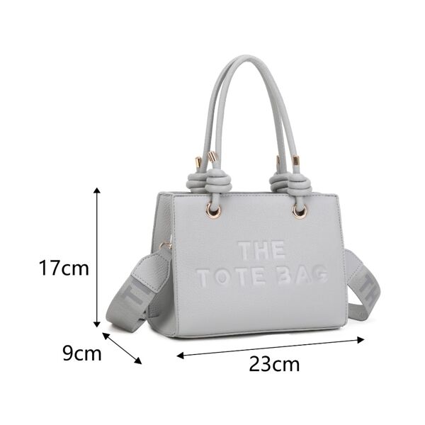 Designer Embossed Tote Shoulder Handbag