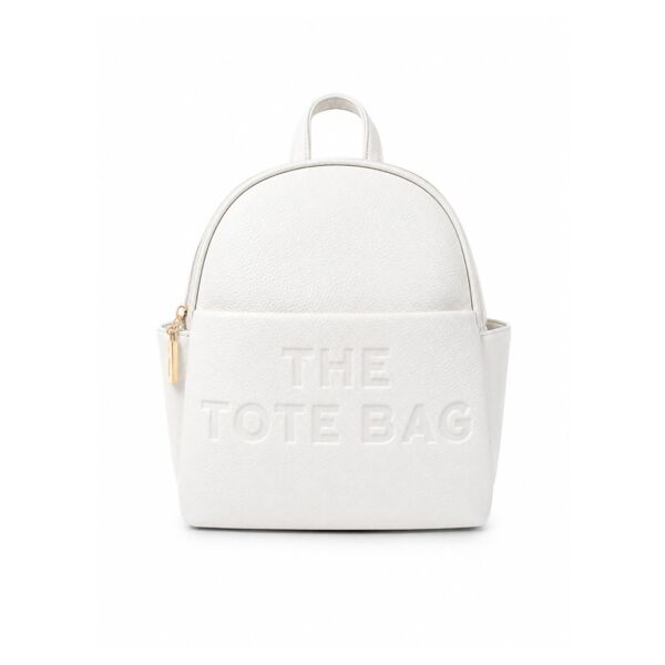  Front Pocket & Double Zip Pebbled Faux Leather Backpack Bag