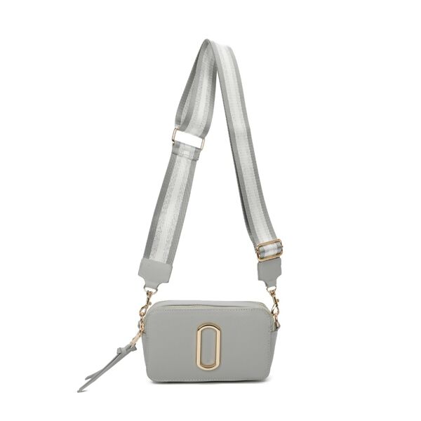 Beige Detachable Strap Box Bag