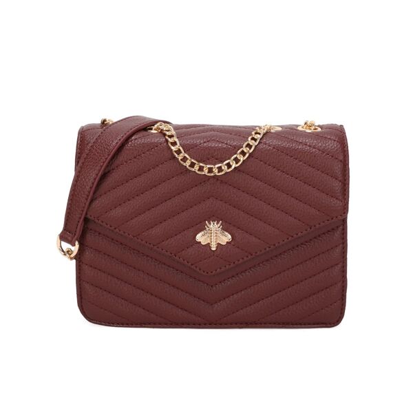 Bee Broach Square Crossbody Bag