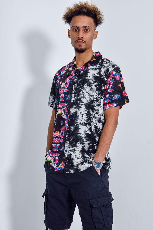 Wholesale Brave Soul Abstract Print Short Sleeve Shirt | J5 Fashion