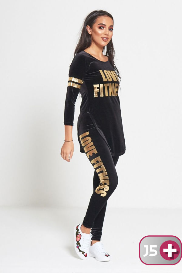 black suede tracksuit
