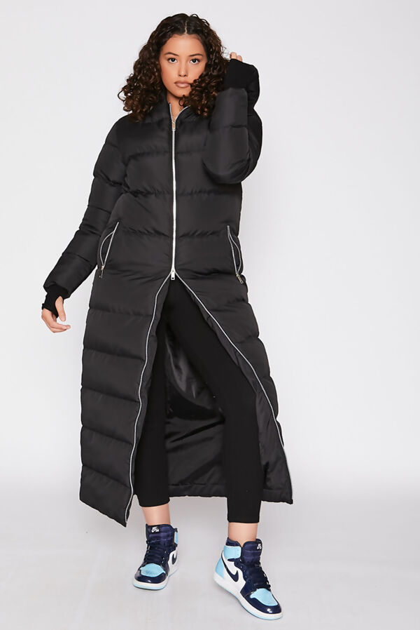 black maxi puffer