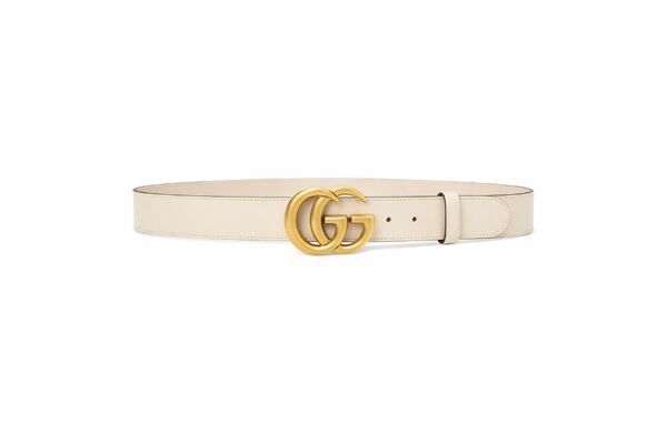 Stone CG Gold Buckle PU Belt