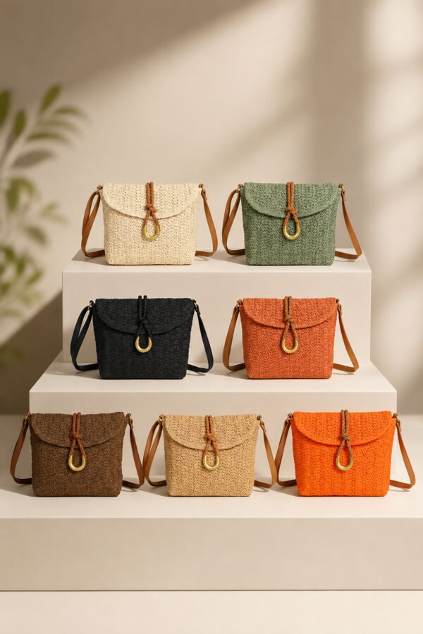 Straw Crossbody Bag