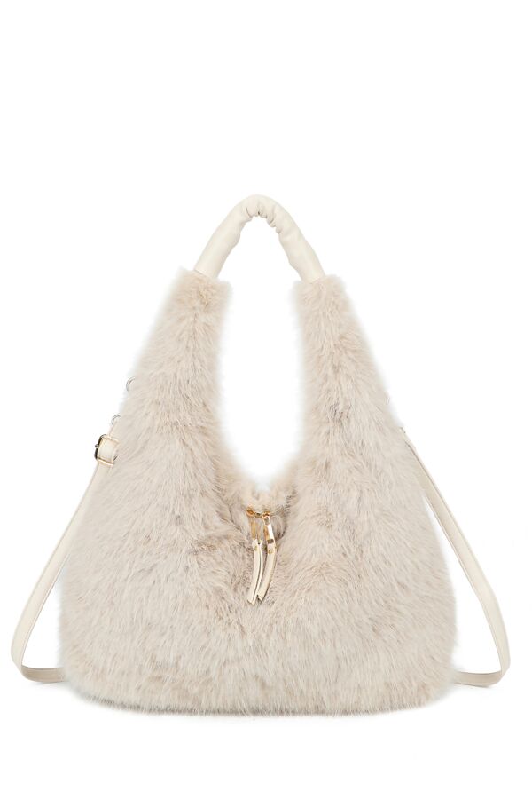 Fluffy Large Hobo Bag