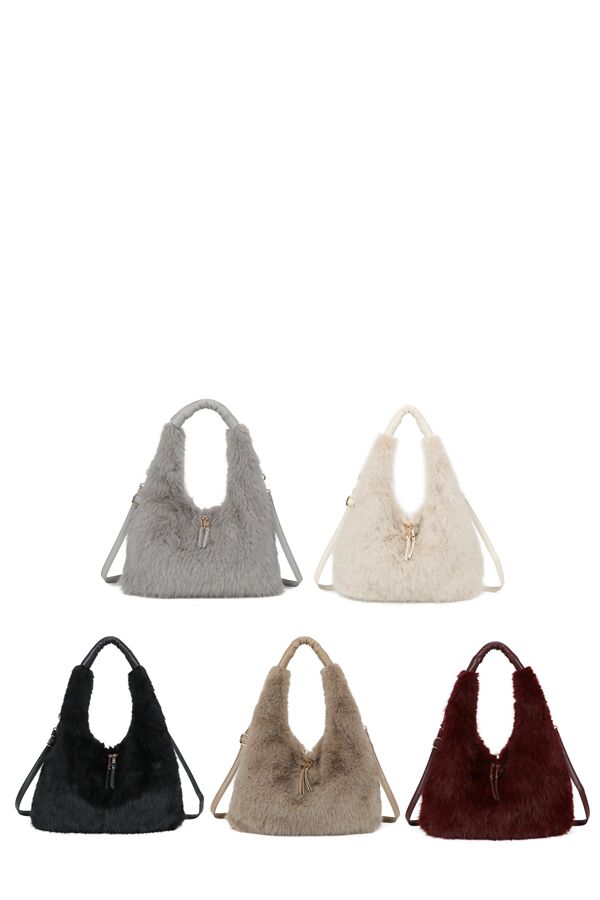 Fluffy Large Hobo Bag