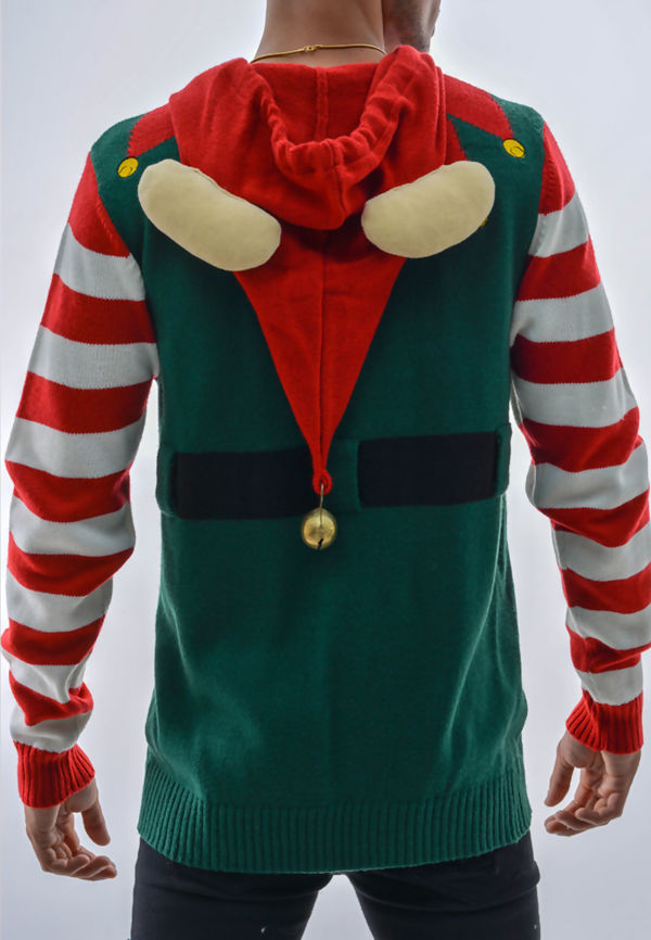 Dual Design Elf & Santa Christmas Jumper Dual Design Elf & Santa Christmas Jumper
