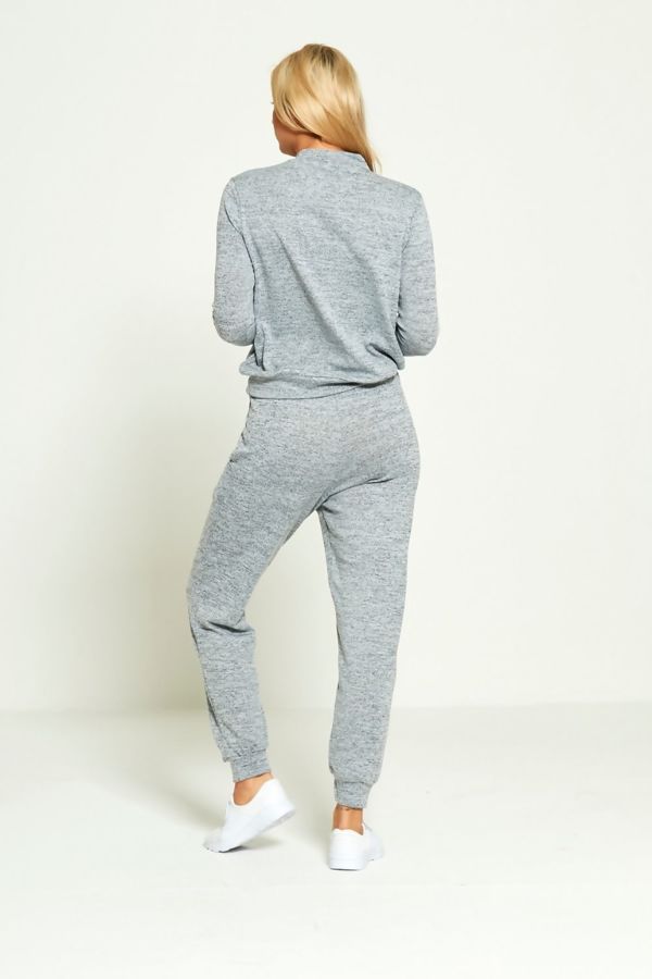 grey knitted tracksuit