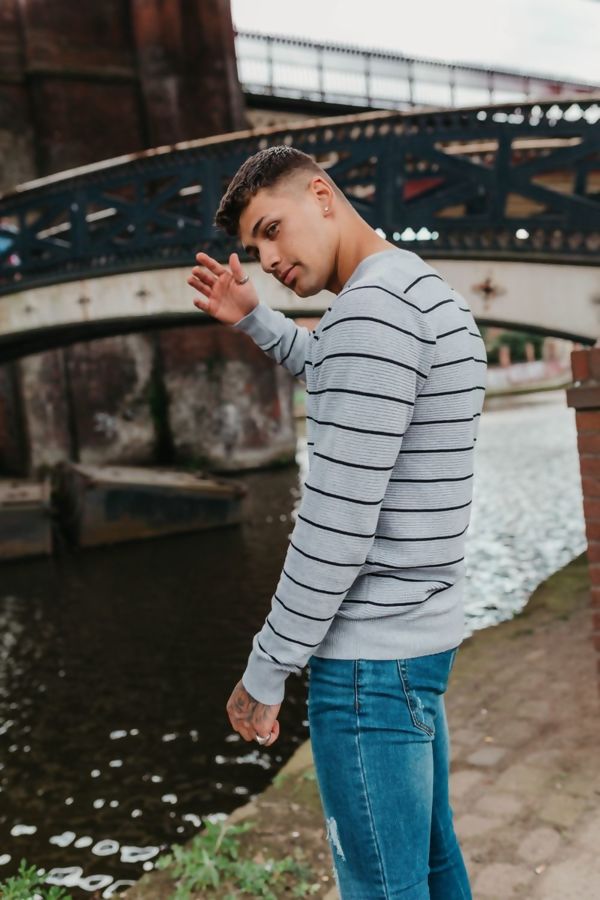 pinstripe jumper