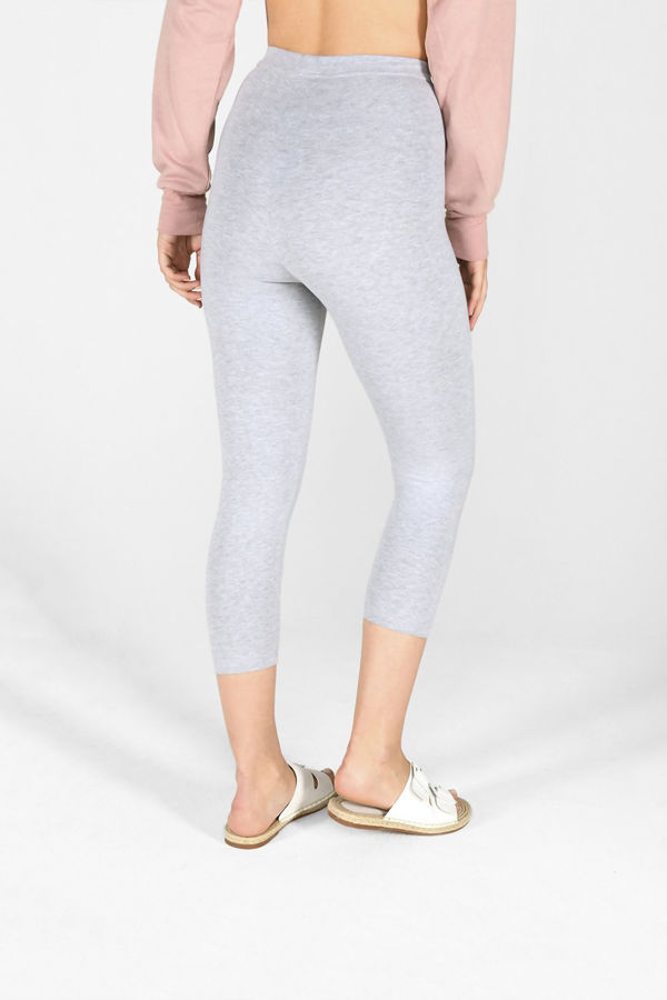 Grey Cropped Leggings