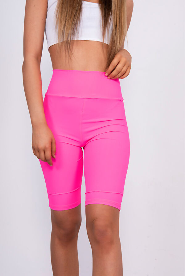 Job Lot Ribbed Slinky High Waisted Cycling Shorts