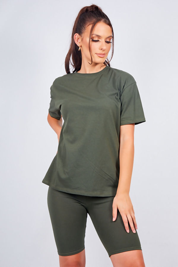 t shirt cycling short set