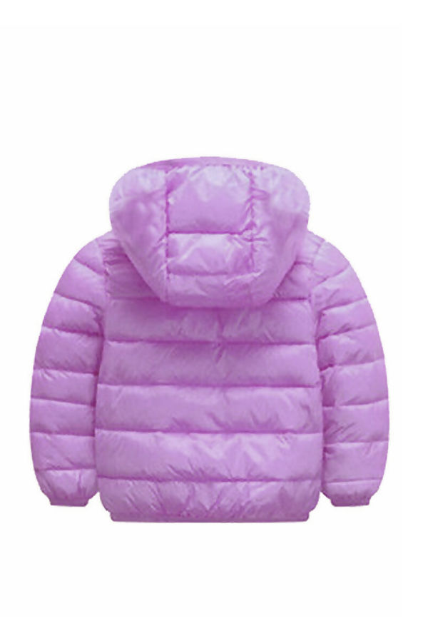 lilac puffer jacket
