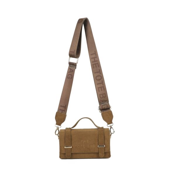 Suede Crossbody Satchel Bag