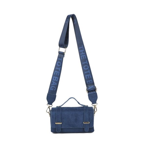 Suede Crossbody Satchel Bag