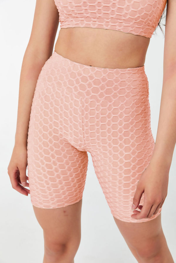 Wholesale Pink Honeycomb Bralette And 