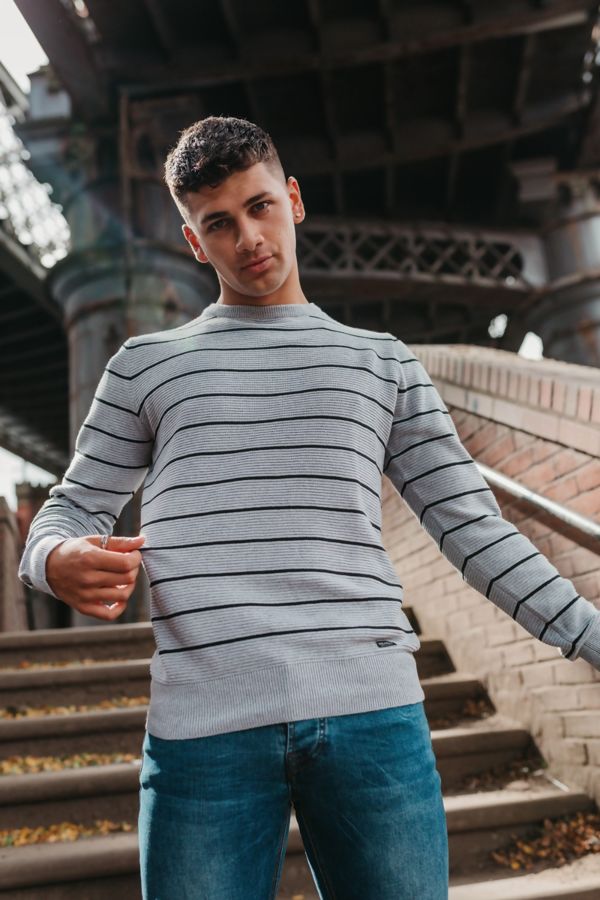 pinstripe jumper