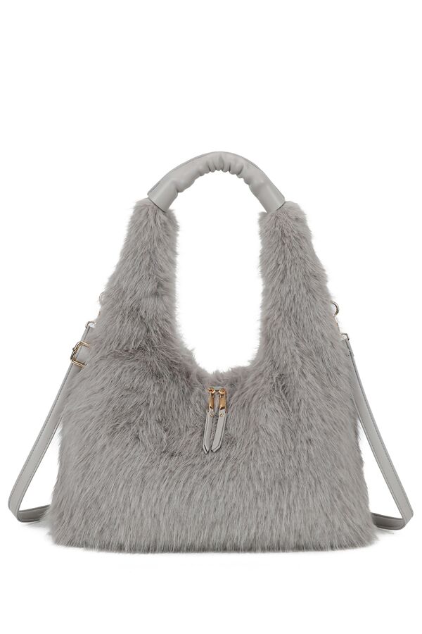 Fluffy Large Hobo Bag