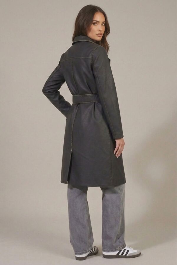 Maxi Belted Trench Coat