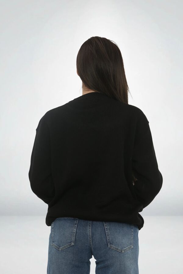 Black Funny Festive Hands Off My Puds Christmas Jumper