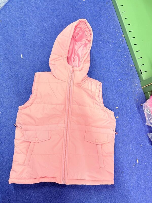 Pink Girls Zip Through Gilet