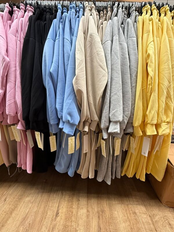 Cropped Zipped Printed Hoodie With Wide Leg Joggers