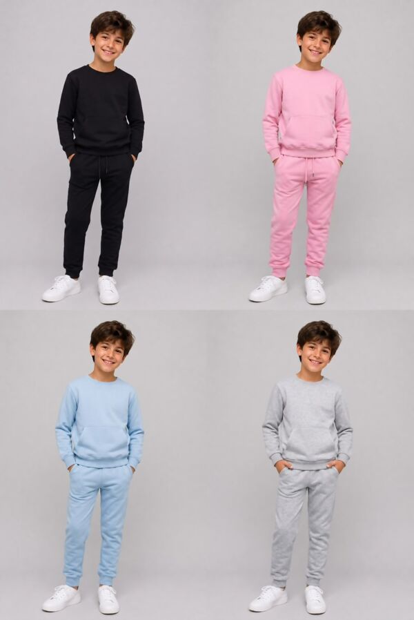 Kids Boys Round Neck Sweatshirt Bottom Tracksuits