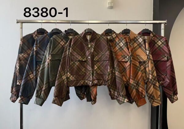 Chequered Button Up Utility Jacket