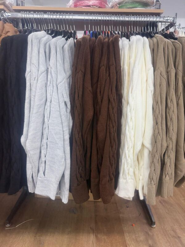 Braided Sleeve Detailed Buttoned Cardigans