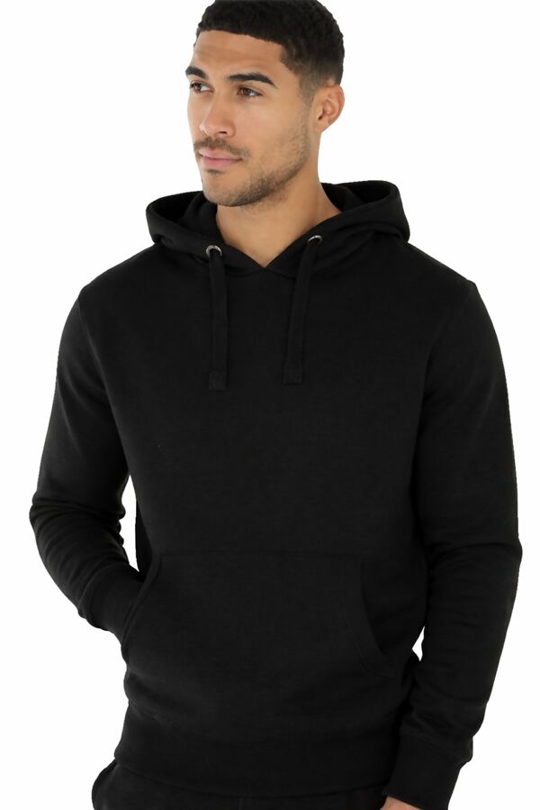 Black Flex Fleece Pullover Hoodies