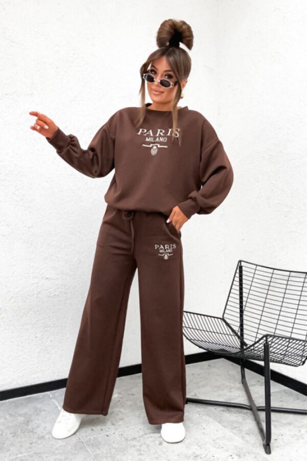Oversized Paris Milano Sweatshirt With Trouser Co-Ord Set