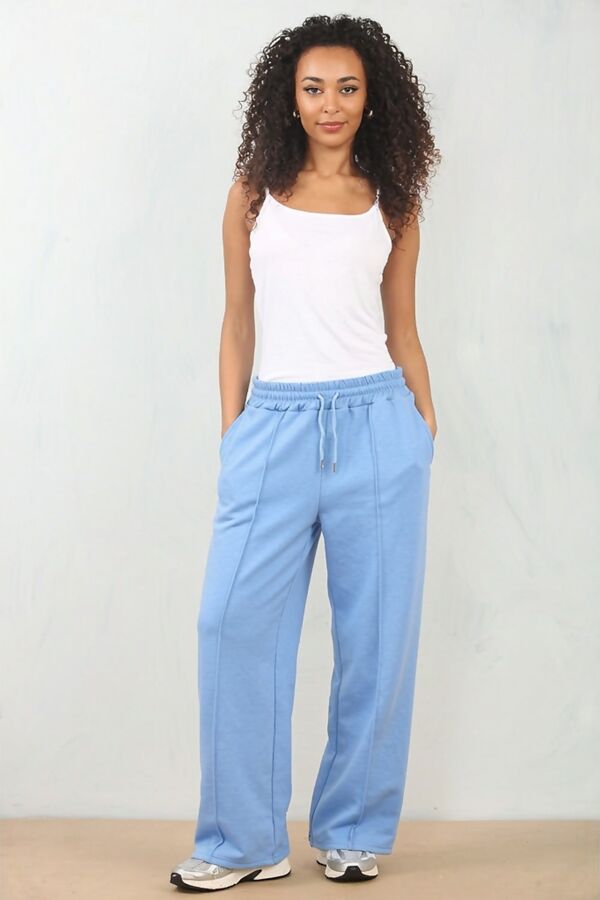 Elasticated Waist Single Seem Palazzo Trouser