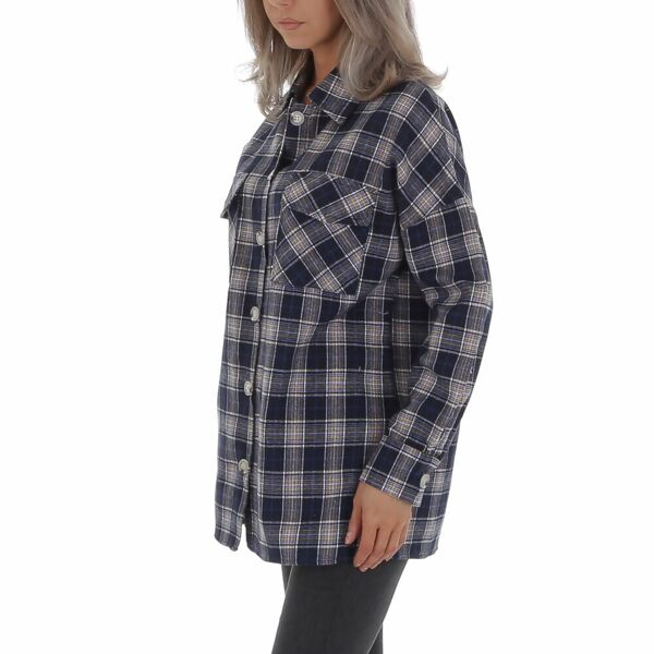 Job Lot Navy Long Sleeve Check Print Shirt