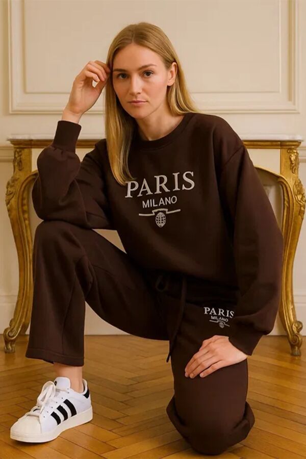 Oversized Paris Milano Sweatshirt With Trouser Co-Ord Set