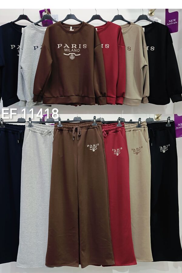 Oversized Paris Milano Sweatshirt With Trouser Co-Ord Set