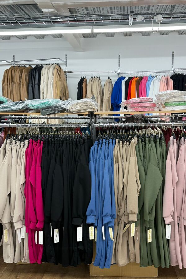 H-Buckle Detail Cropped Zipped Hoodie With Wide Leg Joggers