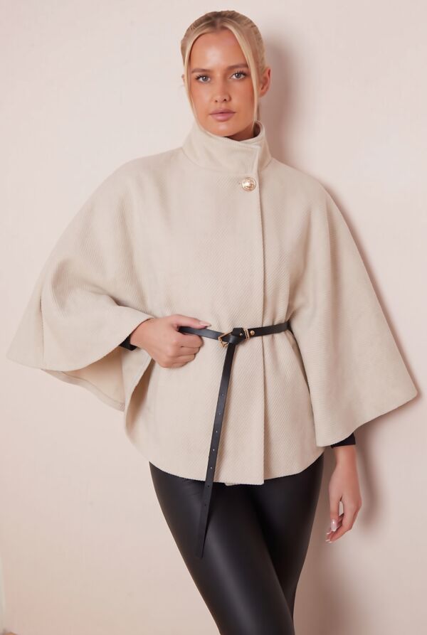 Belted Cape Coat