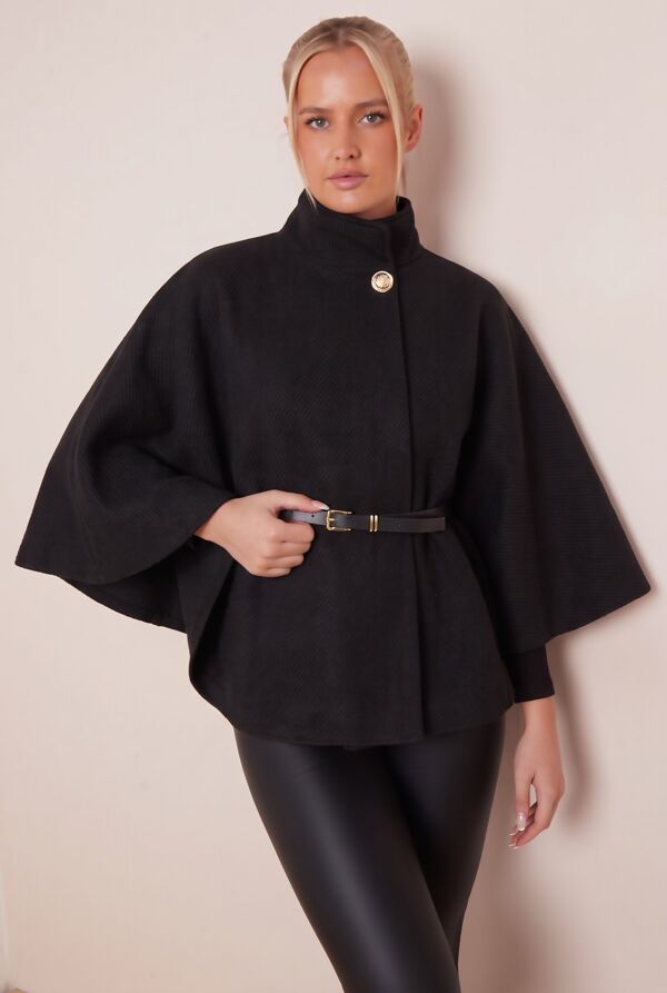 Belted Cape Coat