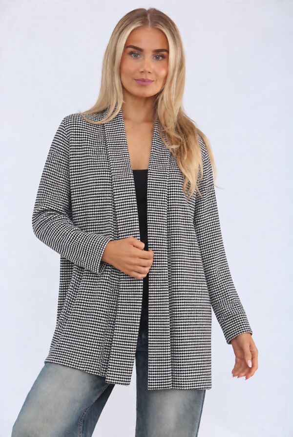 Zebra Long Sleeve Balloon Cardigan